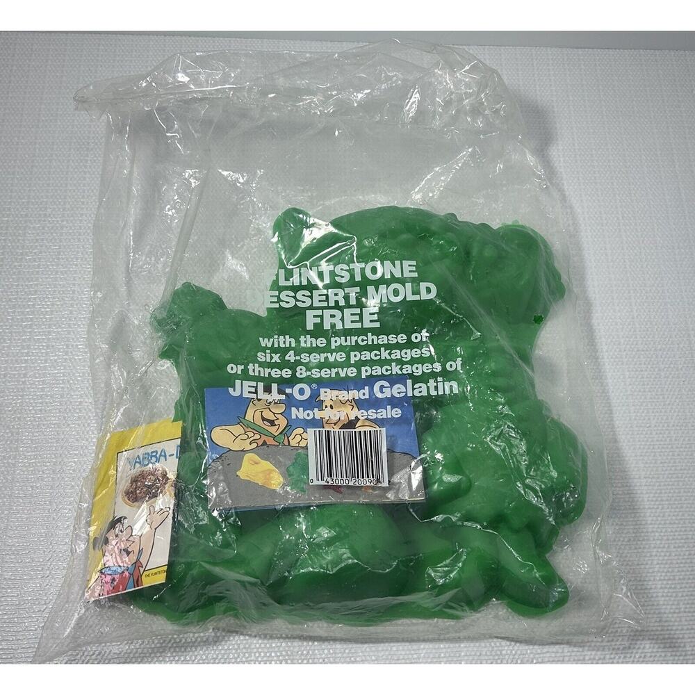 1988 Vintage‎ Flintstone's Dessert Mold Jello - Fred Barney Pebbles Dino JELL-O